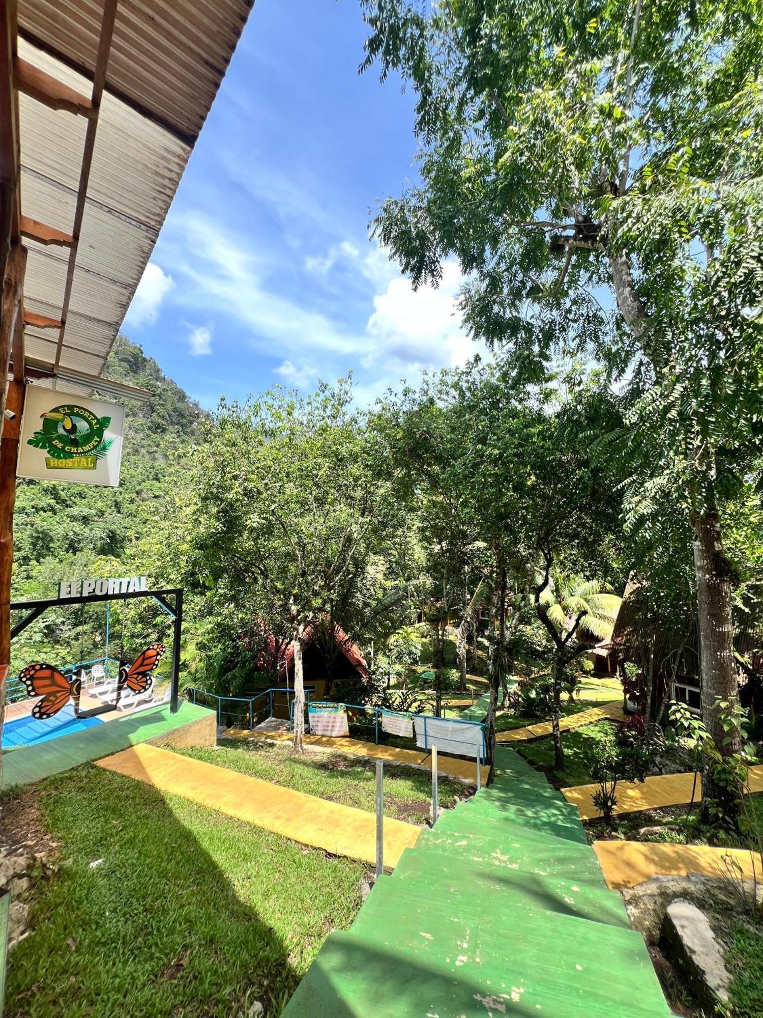 El Portal De Champey Vandrarhem Lanquín Exteriör bild